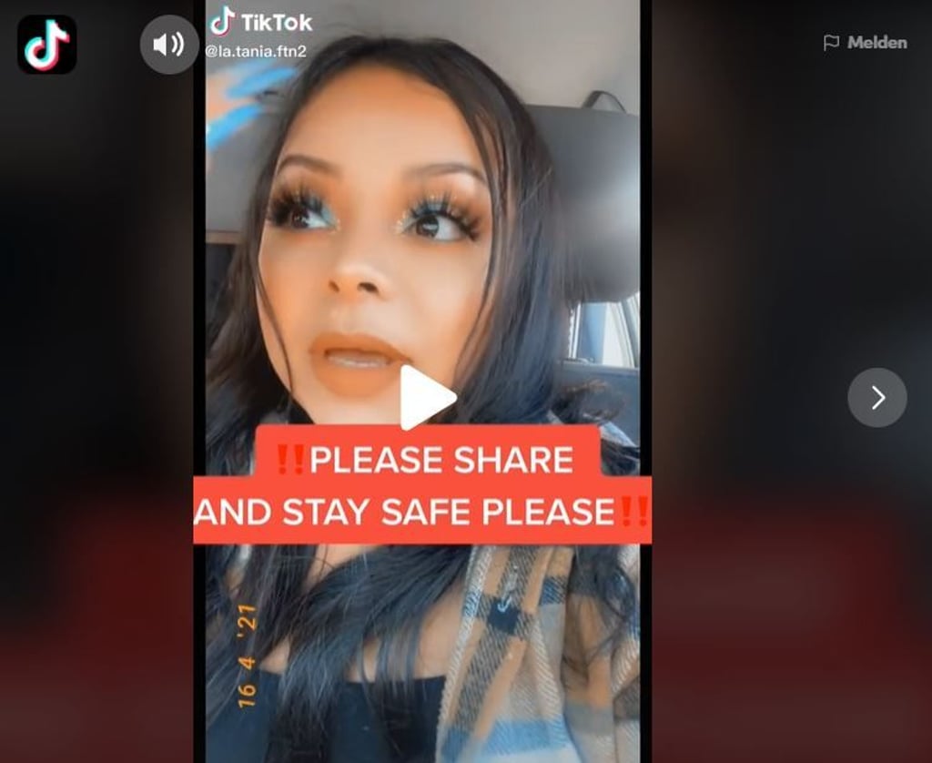 "la.tania.ftn2" warnt ihre fast 60.000 Followern mit einer Videobotschaft.