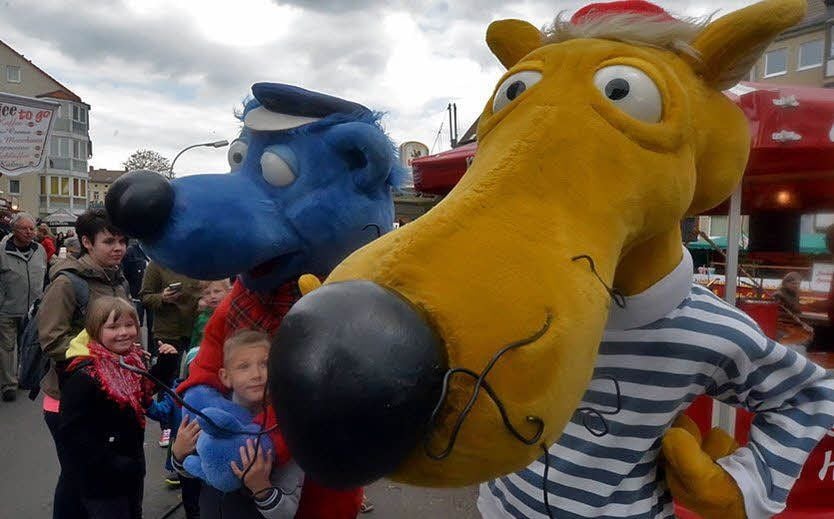 Hein Blöd und Käpt’n Blaubär gab es erstmals zum Anfassen.