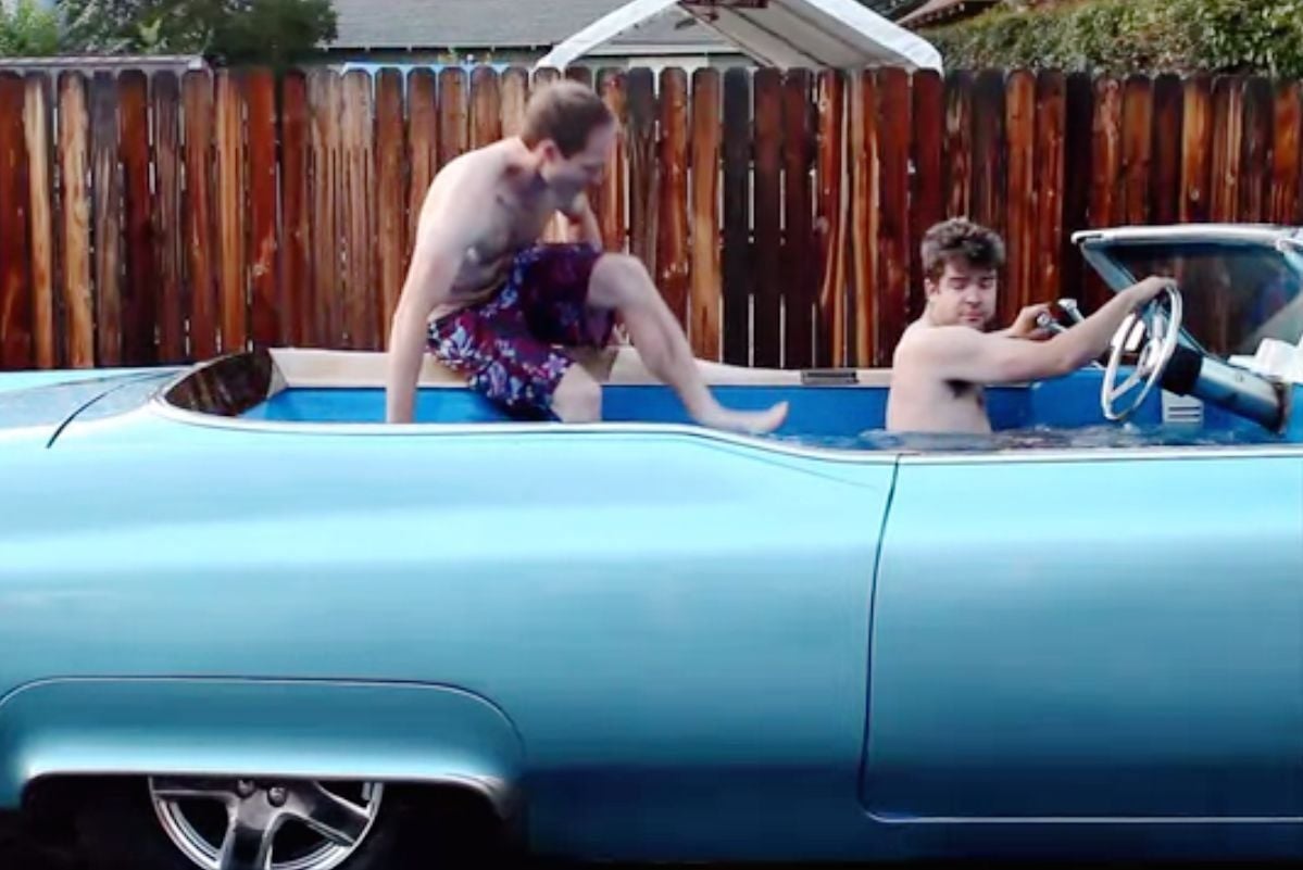 Duncan Forster und Phil Weicker aus Los Angeles bauten die rollende Badewanne.