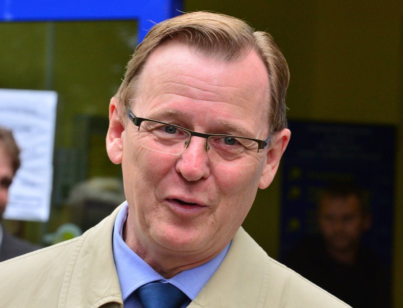 Bodo Ramelow (Linke), der Spitzenkandidat der Partei Die Linke für die Landtagswahl in Thüringen