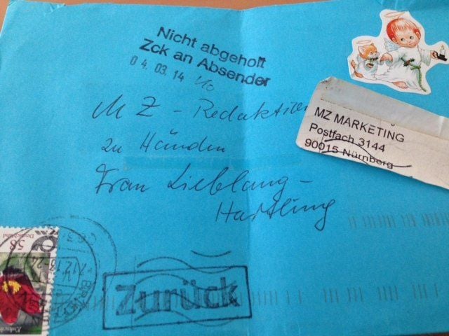 Der Brief an die Mitteldeutsche Zeitung