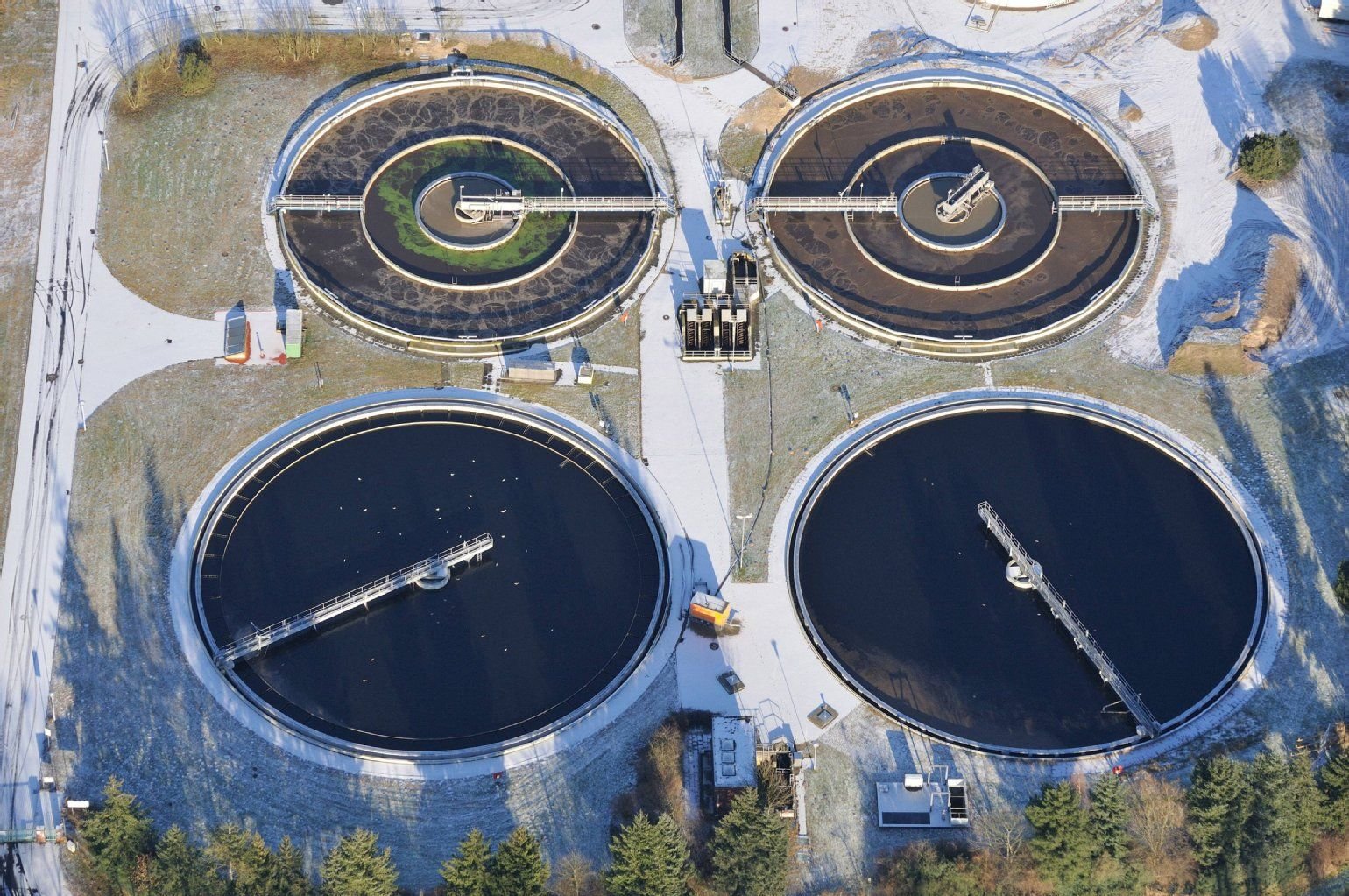 Klärwerk Geesthacht in Schleswig-Holstein: Das gesäuberte Wasser wird wieder in en natürlichen Kreislauf gespeist, nicht in die Trinkwasser-Rohre.