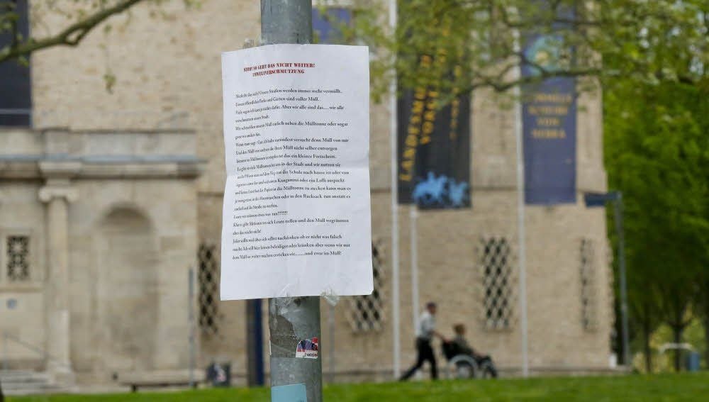 Aufruf für mehr Sauberkeit