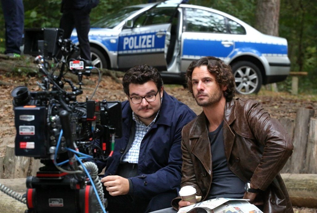 In Halle haben am Mittwoch die Dreharbeiten zum zweiten Zorn-Film mit Ermittler Zorn (gespielt durch Stephan Luca, rechts) sowie der dicke Schröder (Axel Ranisch) begonnen.