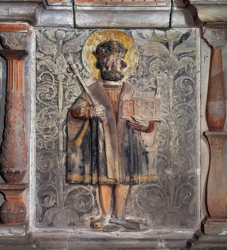 Heinrich II. und Merseburg - eine innige Beziehung. Der König ist auch im Merseburger Dom abgebildet.
