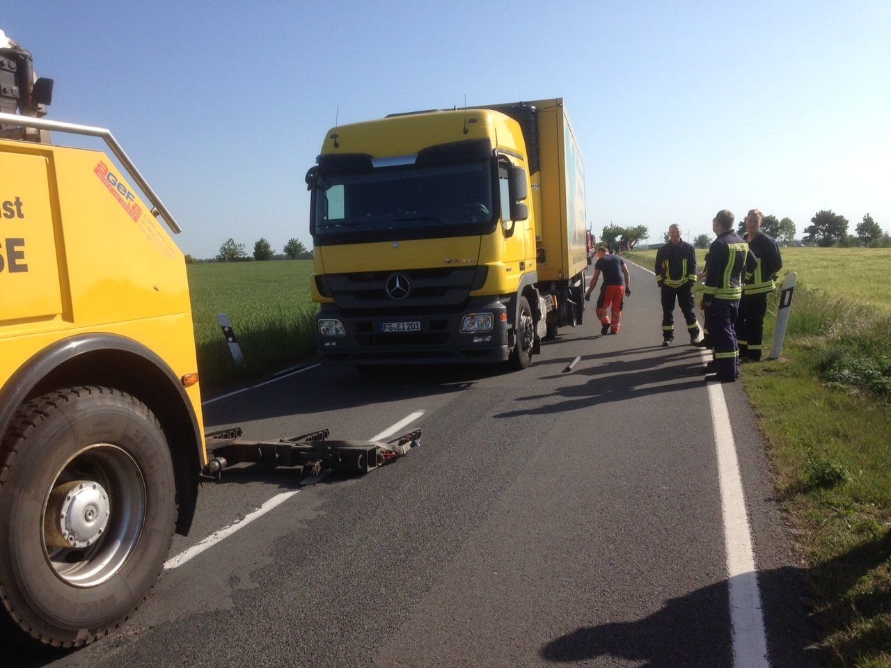 Am Donnerstagmorgen ereignete sich ein Unfall zwischen Klostermansfeld und Siebigerode.