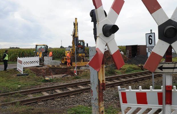 An der Unfallstelle wird jetzt eine Schranke errichtet.