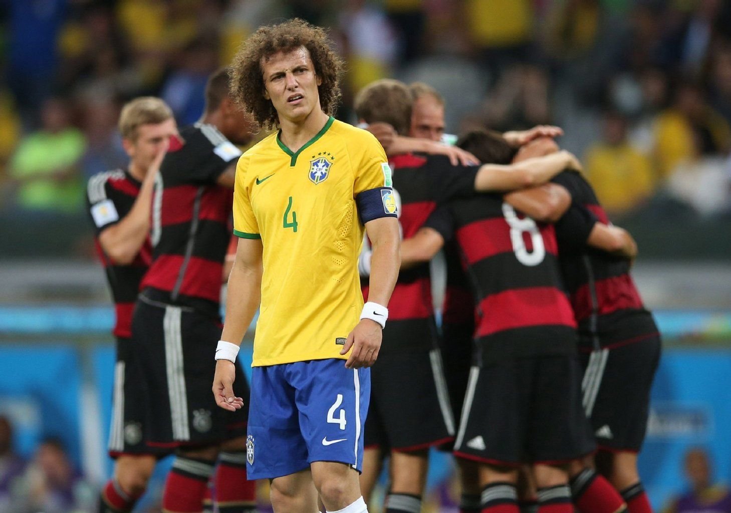 David Luiz war nach dem Schlusspfiff untröstlich.