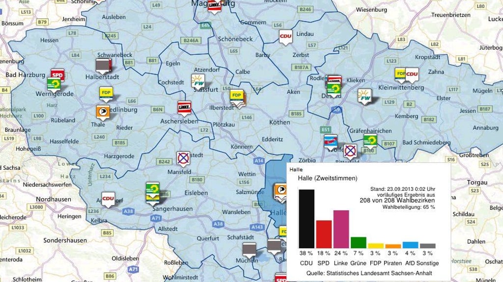 Bundestagswahl 2013 in Sachsen-Anhalt: Bundestagswahl 2013 in Sachsen ...