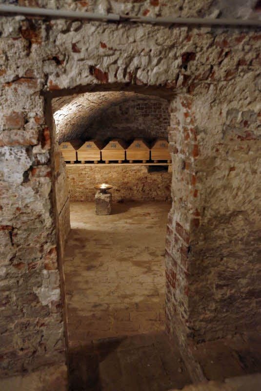 Blick in die Altargruft der Marienkirche.