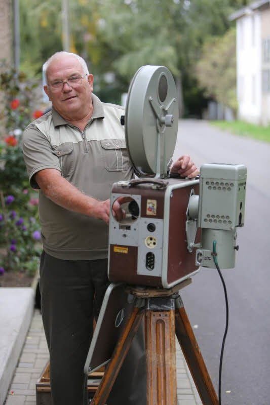 Bernd Steinkopfs Vorführ-Technik stammt von 1956.