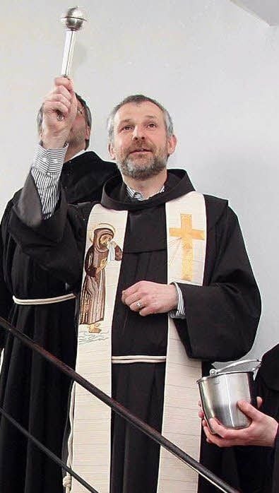 Bruder Franz-Leo ist sein 2010 Pfarrer und "Hausoberer" im Franziskanerkloster an der Lauchstädter Straße