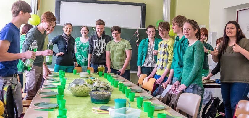 Ein „Grünes Erlebnis“ hatten die Schüler des Englischkurses.