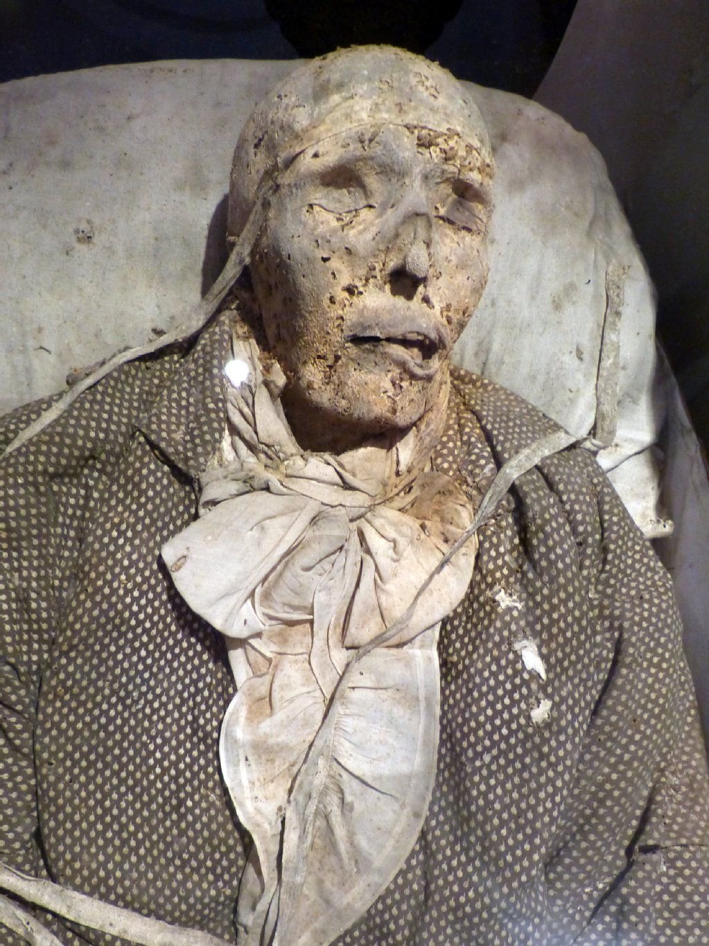 Der mumifizierte Körper der Johanna Pforte
