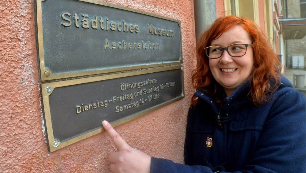 Museumsleiterin Luisa Töpel vom Aschersleber Museum.