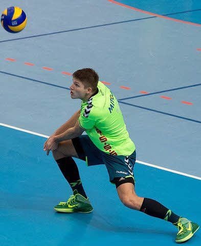 Enttäuscht: Außenangreifer Ruben Schott unterlag mit dem CVM in Friedrichshafen.