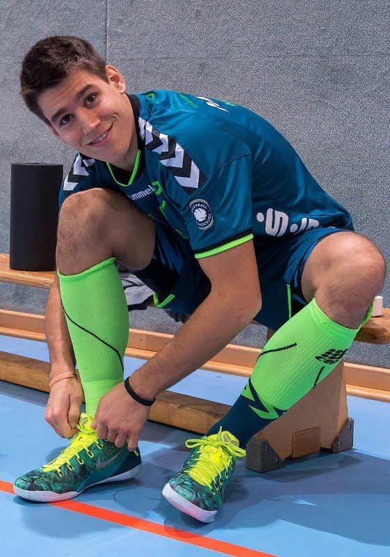 Mal einen Blick in den Trainingsalltag der Piraten - hier Libero Dennis hefter - werfen können die Fans am Sonntag Nachmittag.