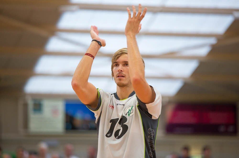 Chris Warsawski gewann mit dem VC Bitterfeld-Wolfen 3:1 gegen Frankfurt.