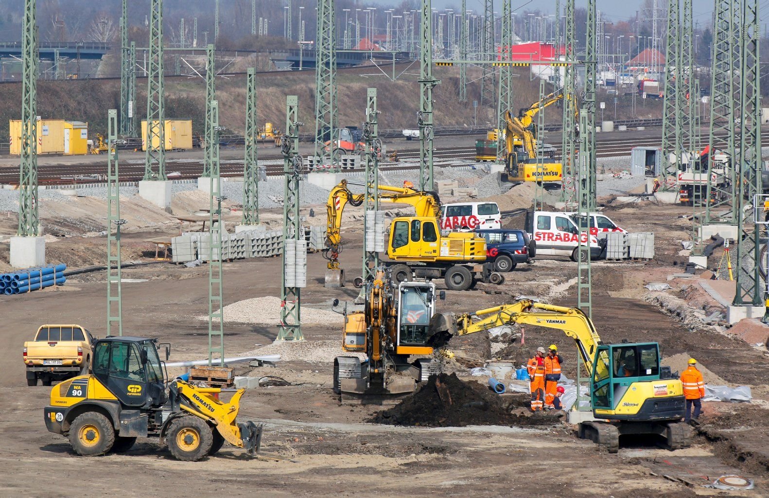 Die Bauarbeiten in Halle sind mit Kosten von mehr als 700 Millionen Euro veranschlagt.