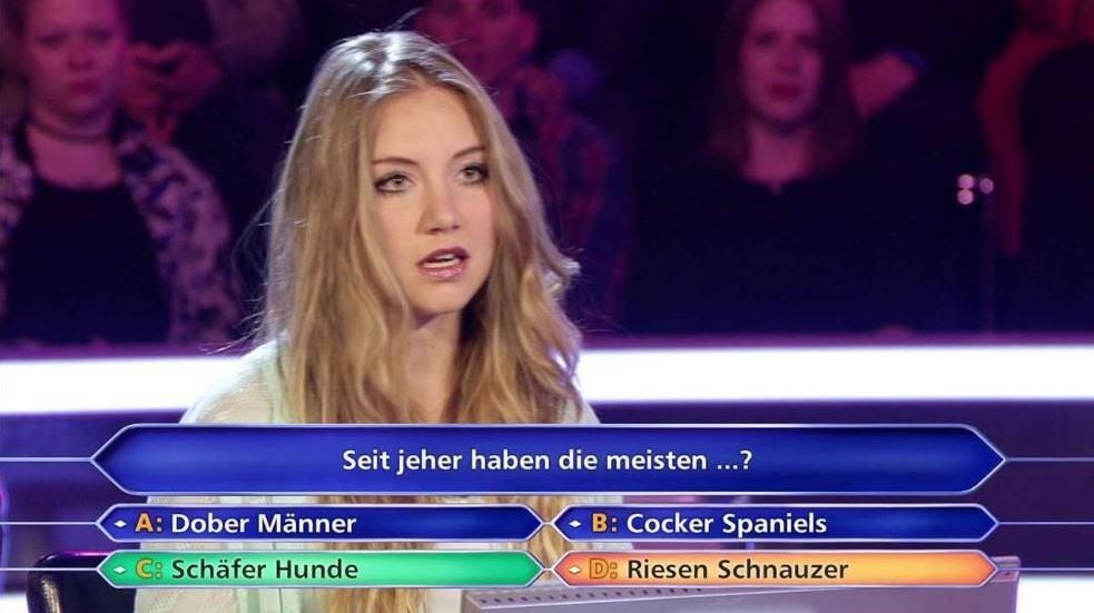 Tanja Fuß aus Aachen scheiterte an der ersten Frage.