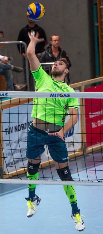 Diagonalangreifer Jan Krol sorgte auch gegen Rottenburg für viele Punkte.