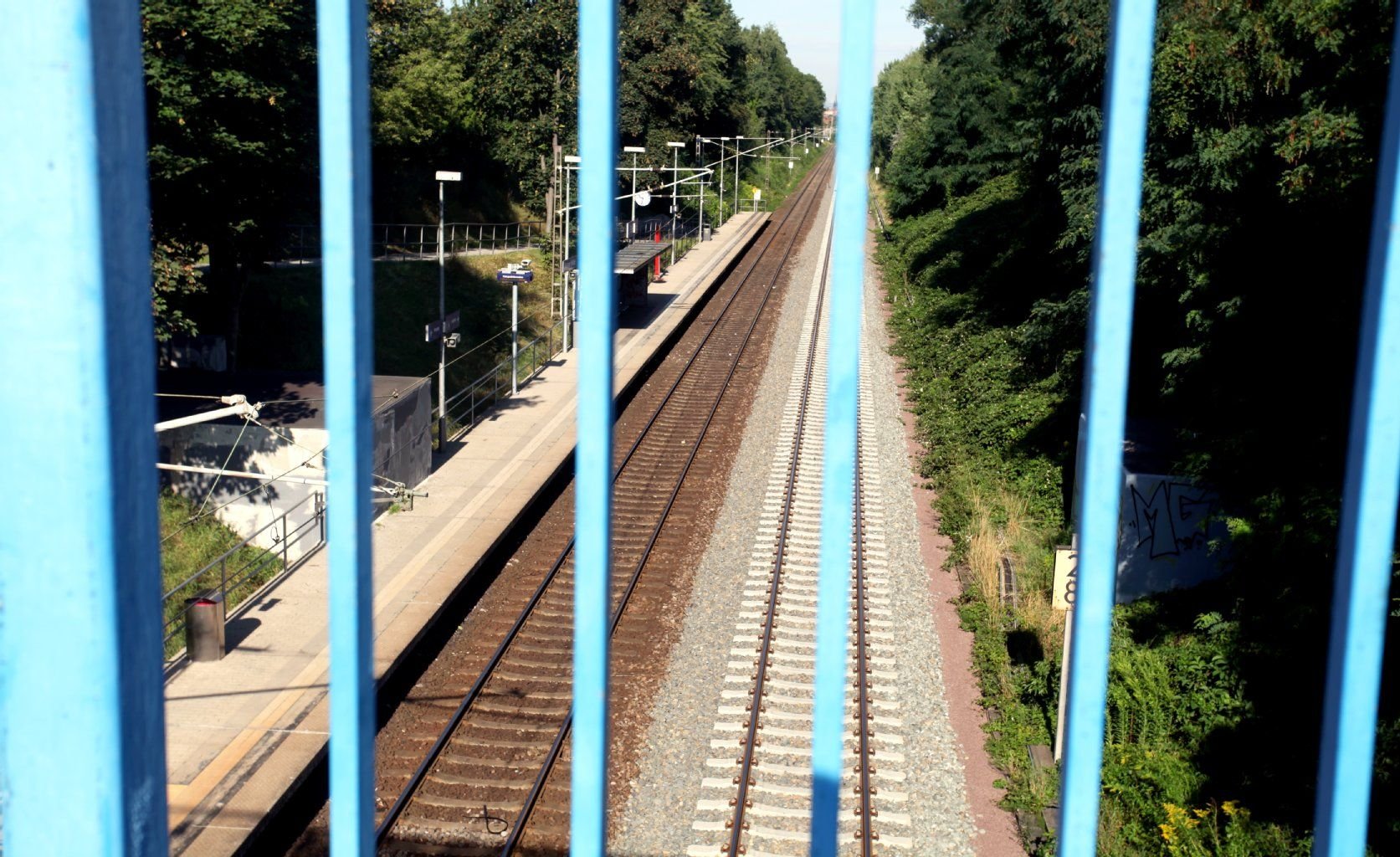 An der S-Bahn-Haltestelle „Dessauer Platz“ in Halle ereignete sich das Unglück.