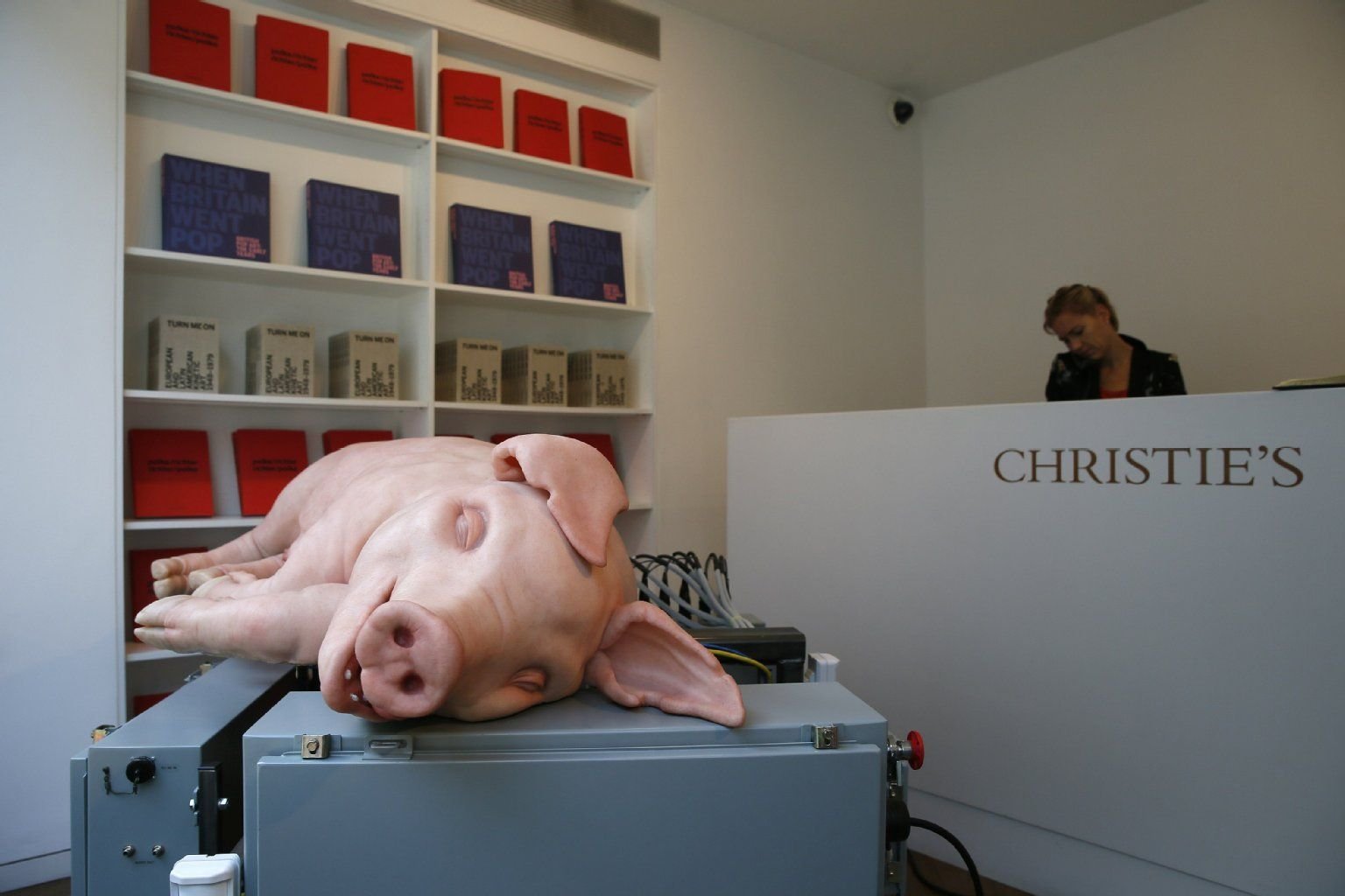 Paul McCarthy's Kunstwerk „Mechanical Pig“ ist Teil der Essl-Sammlung.