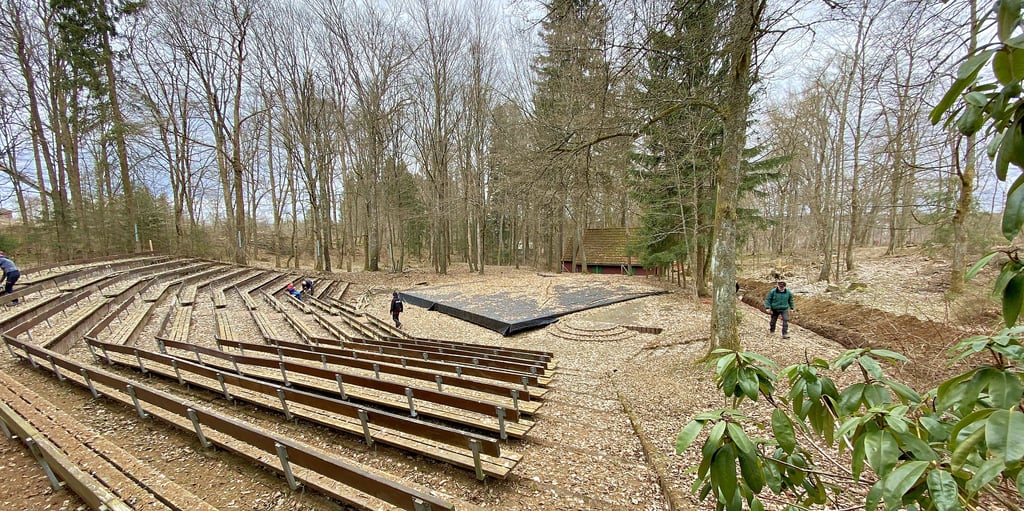 Die Waldbühne Benneckenstein soll bis zum Start des TheaterNatur-Festivals am 6. August aus- und umgebaut werden.