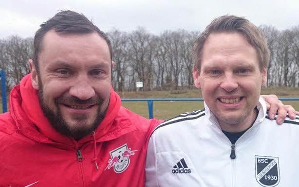 Ingo Hertzsch (l.) und Organisator Nico Kasper