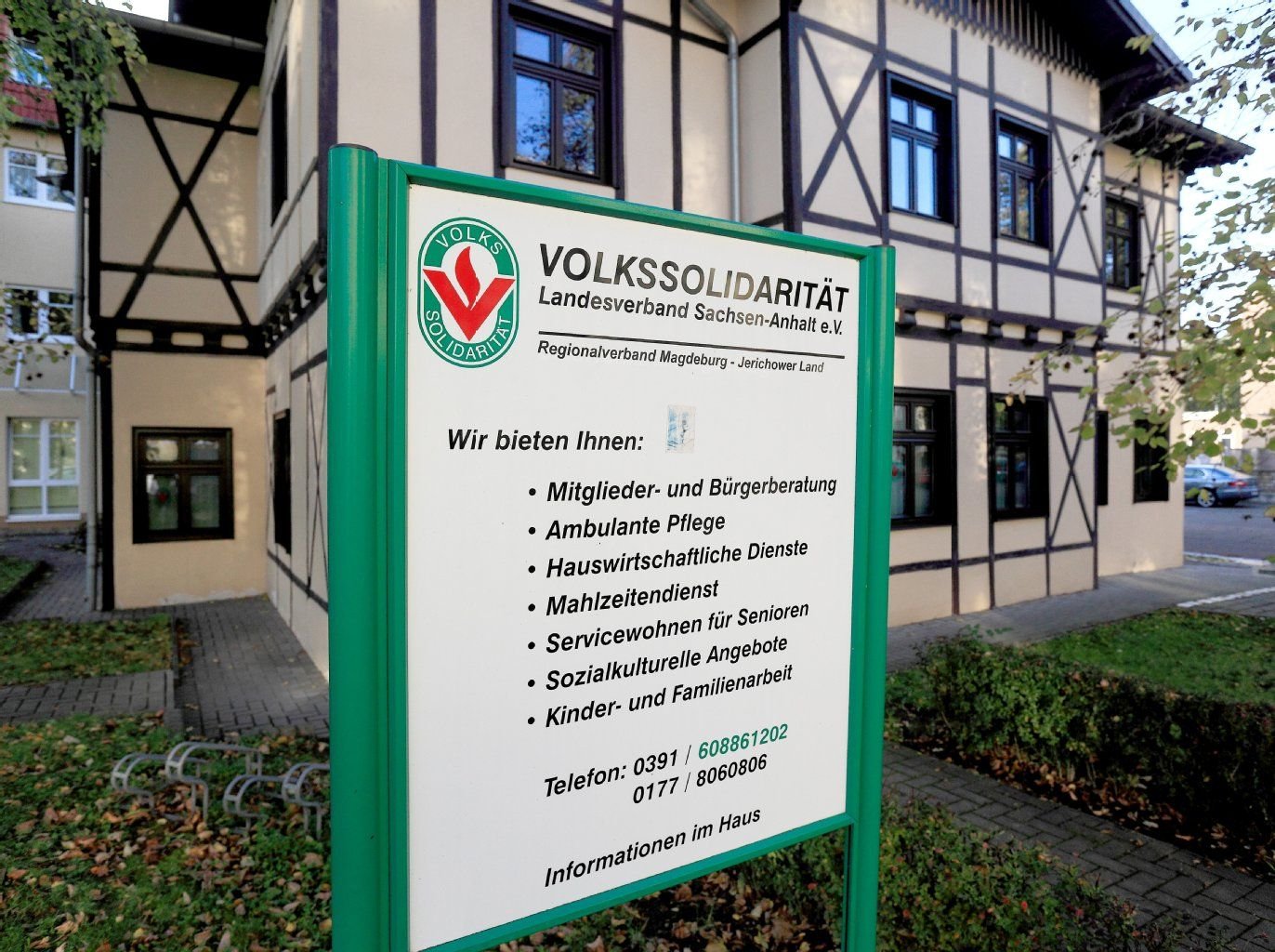 Gebäude der Volkssolidarität in Magdeburg