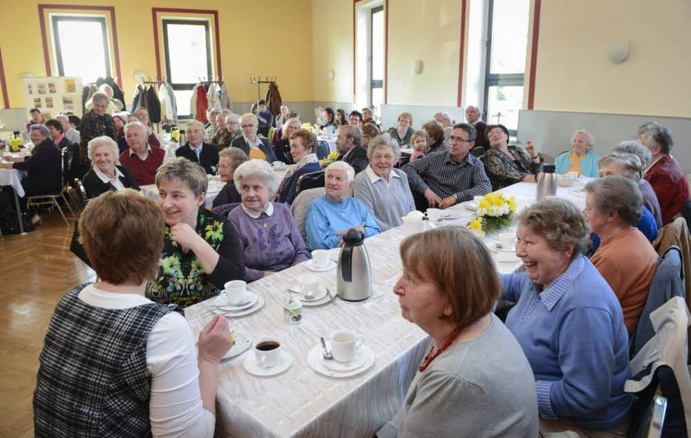 Im Saal in Edderitz blieb kein Stuhl mehr frei.