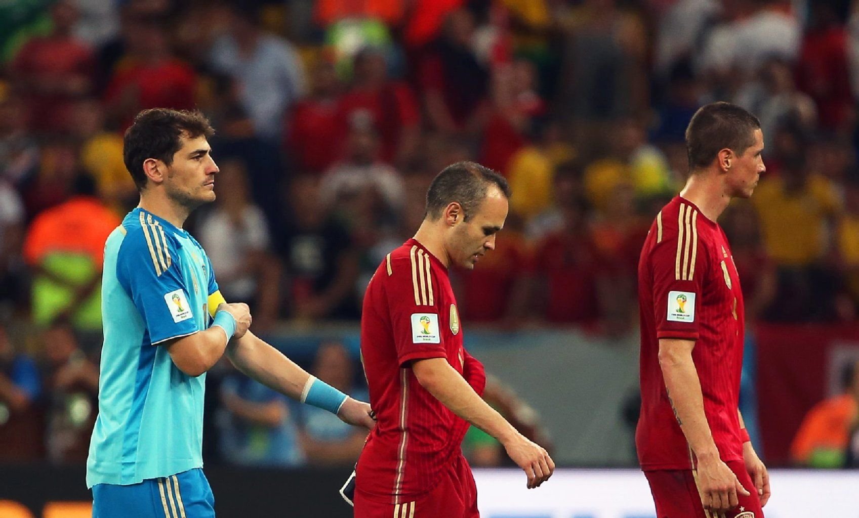 Enttäuschung nach dem Aus: Casillas, Iniesta, Torres