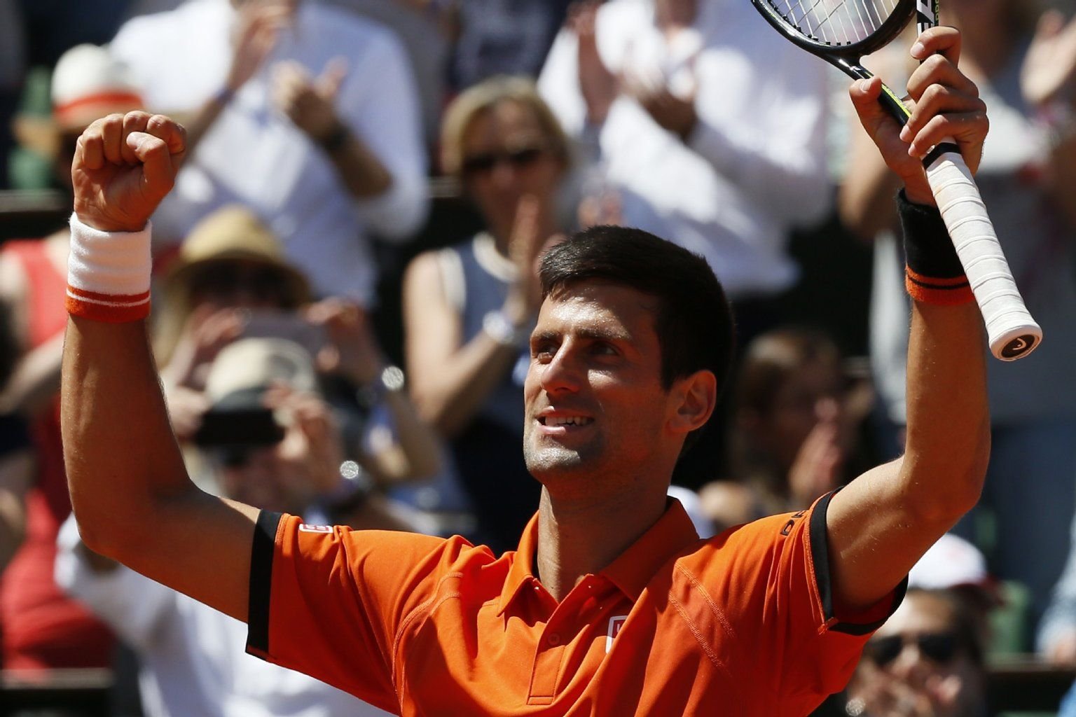 Novak Djokovic steht im Finale der French Open 2015.