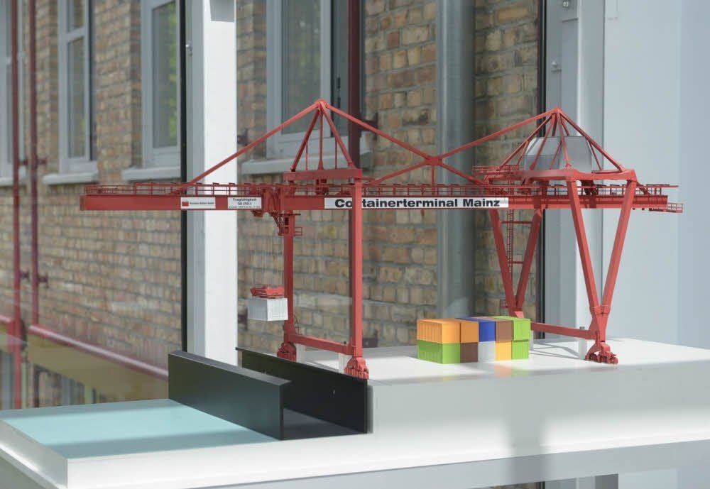 Modell eines Containerterminals für einen Auftraggeber aus Mainz.