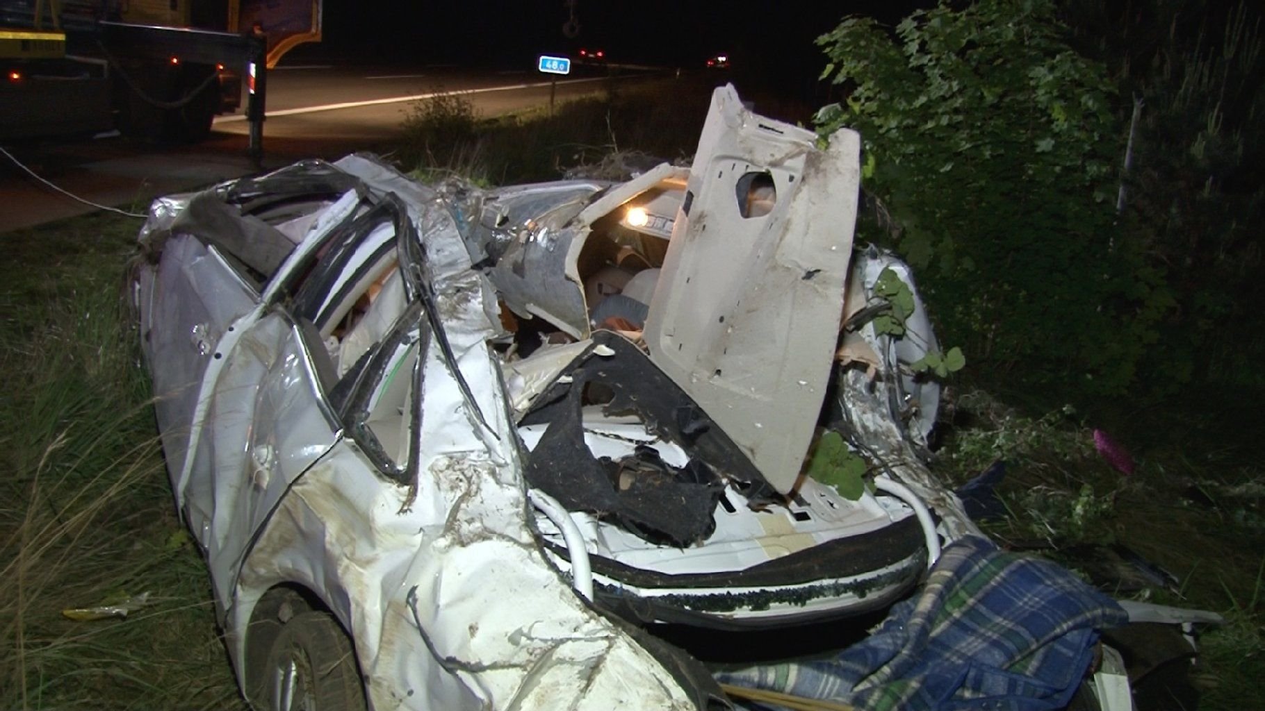 Das Auto der verunglückten Familie.