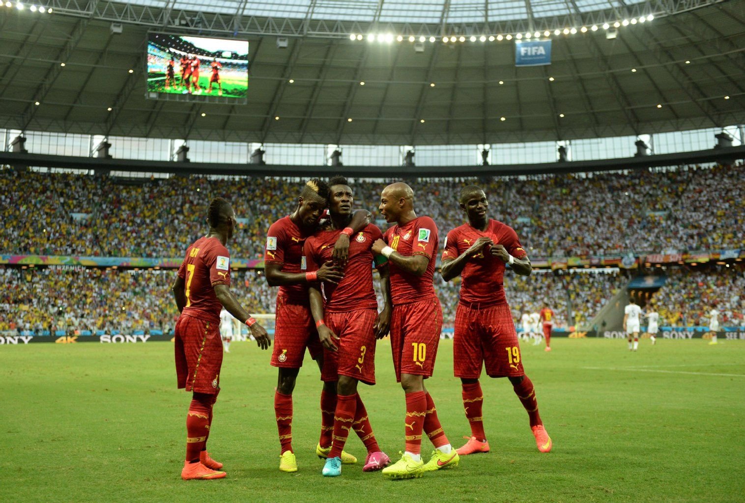 Gegen Deutschland erkämpfte sich Ghana einen Punkt.