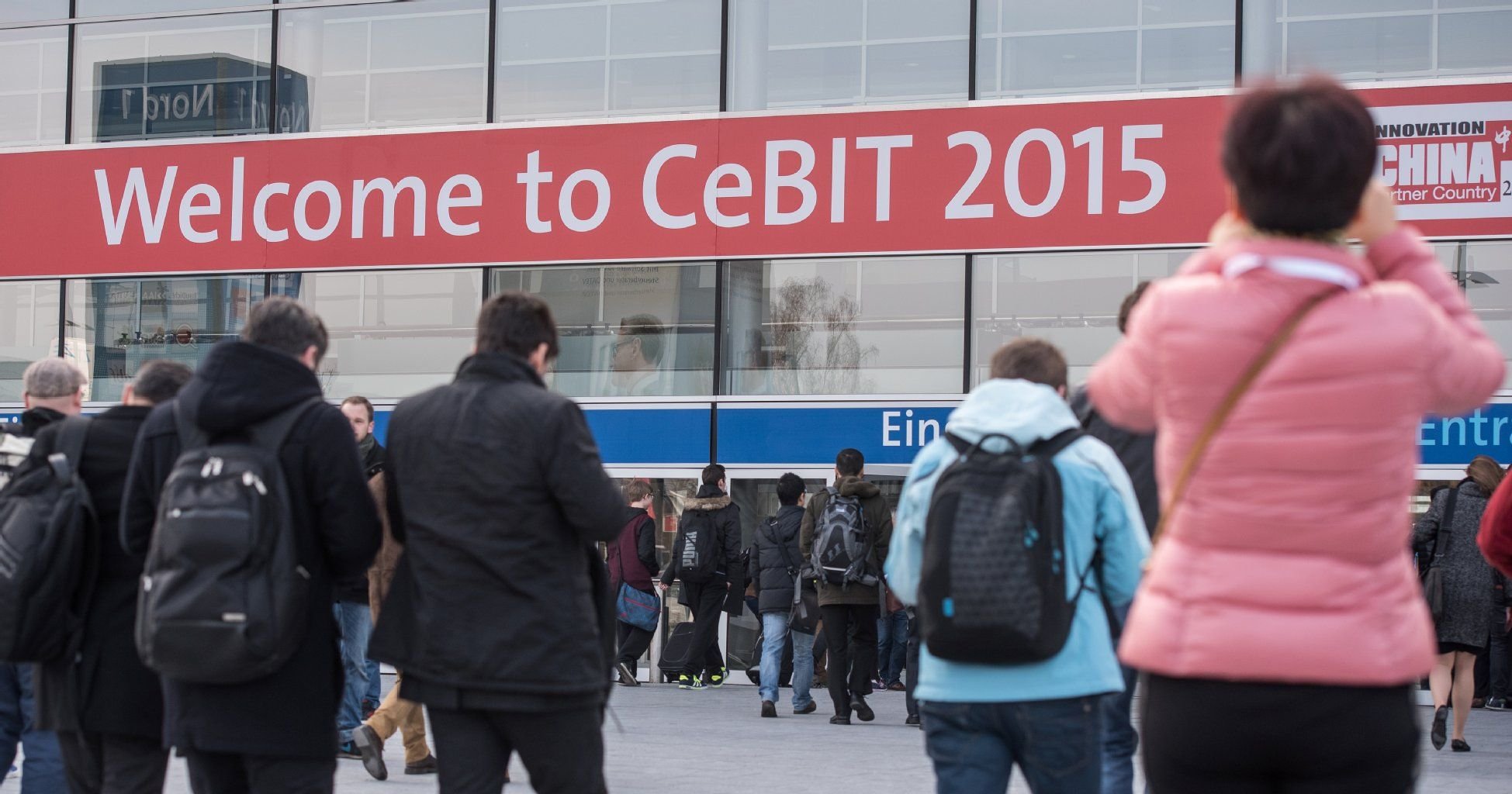Besucher der Cebit