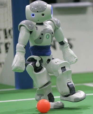 Ein Fußballroboter