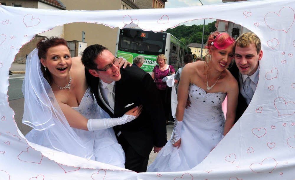 Eine Doppelhochzeit im Juni gehörte im Vorjahr zu den Besonderheiten unter den Trauungen des Vorjahres im Weißenfelser Fürstenhaus.
