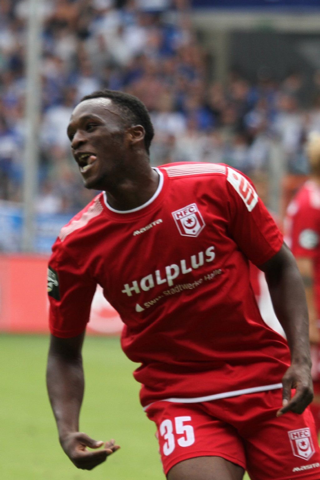 Osayamen Osawe (hier in einem früheren Spiel) war einer von fünf Torschützen auf Seiten des HFC.