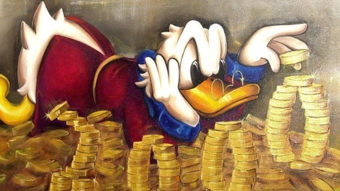 Reich wie Onkel Dagobert: Die Zahl der Ultrareichen – denjenigen, die mehr als 100 Millionen Dollar Privatvermögen besitzen - steigt weltweit. Vor allem Aktien sorgten für einen warmen Geldregen.