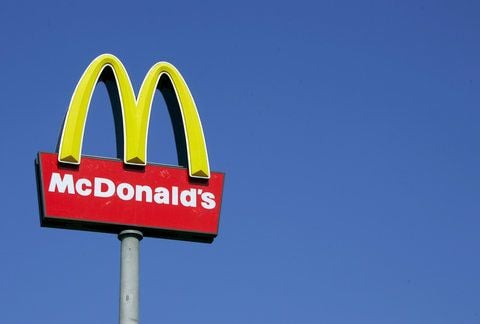 Werbeschild von McDonalds
