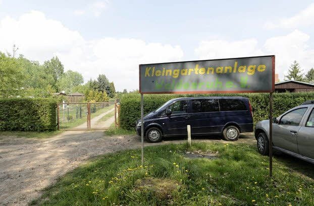 Eingang zur Gartensparte „Waldesruh“.