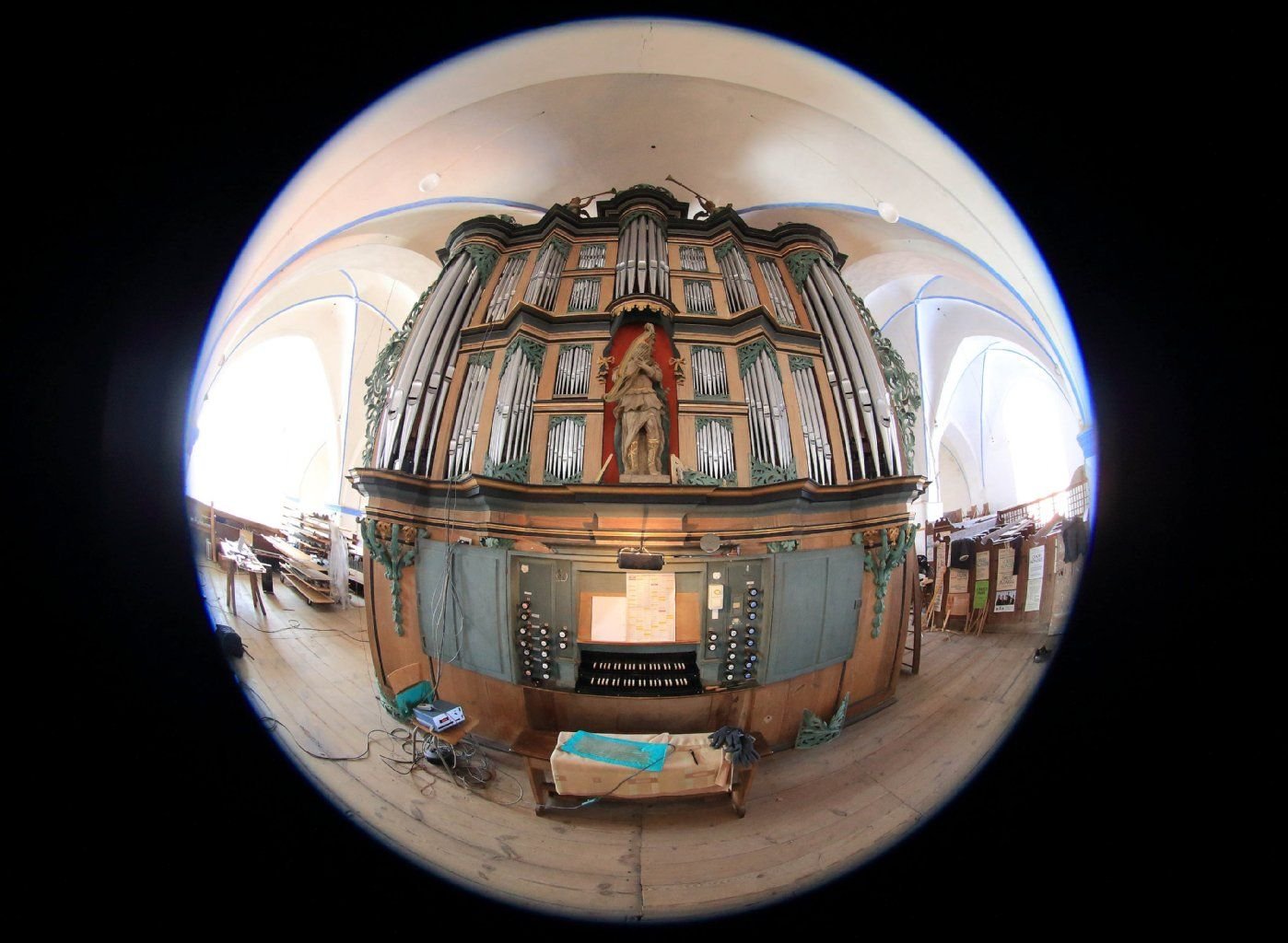 Die Orgel in der evangelischen Kirche «Sankt Marien» in Gardelegen.
