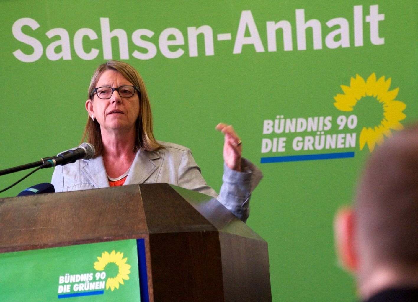 Die Fraktionsvorsitzende der Partei Bündnis 90/Die Grünen im Landtag von Sachsen-Anhalt Claudia Dalbert