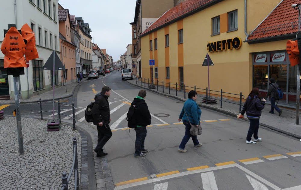 Die Ampel in der Freistraße wird wieder in Betrieb genommen.