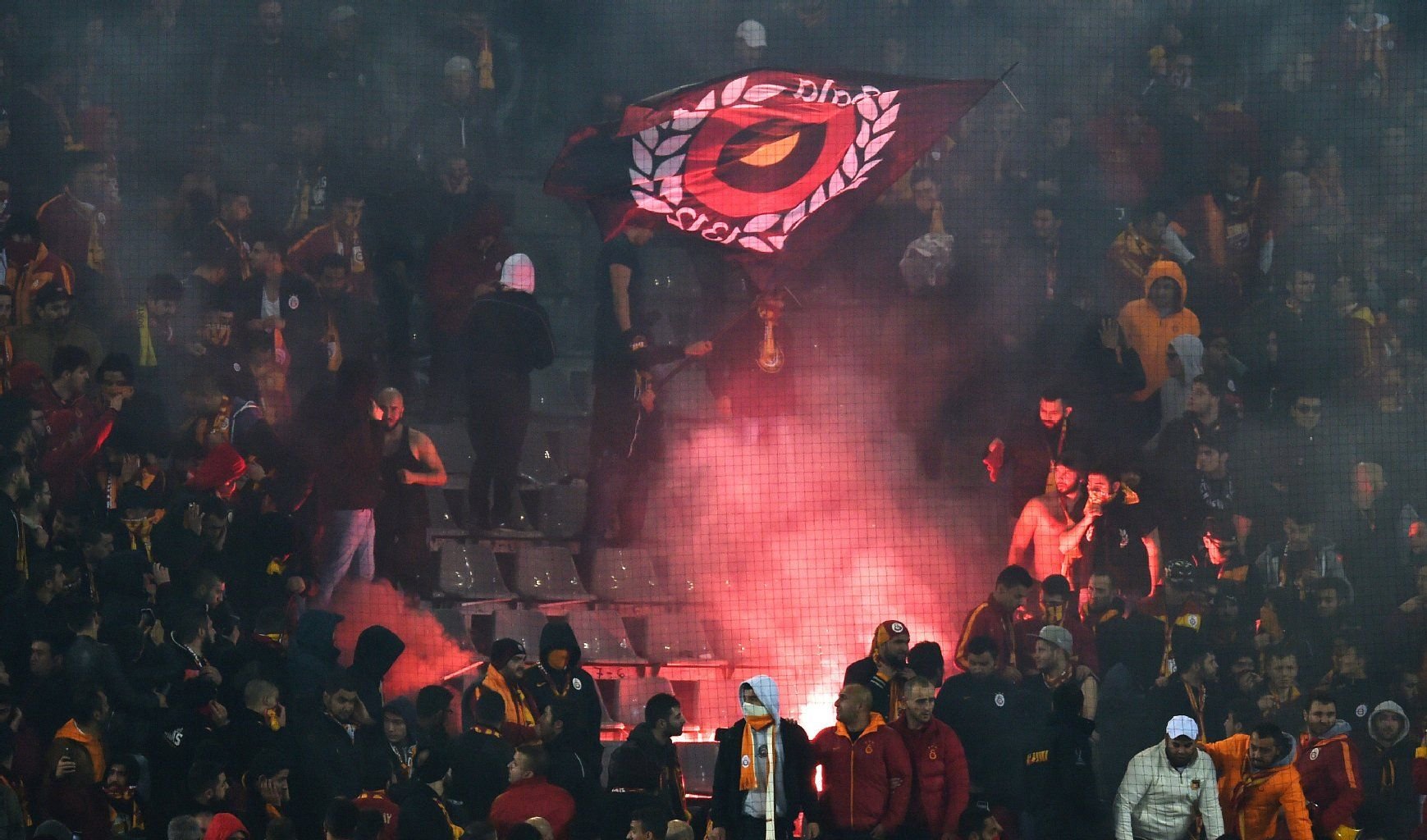 Die Anhänger von Galatasaray waren nicht zu bändigen.