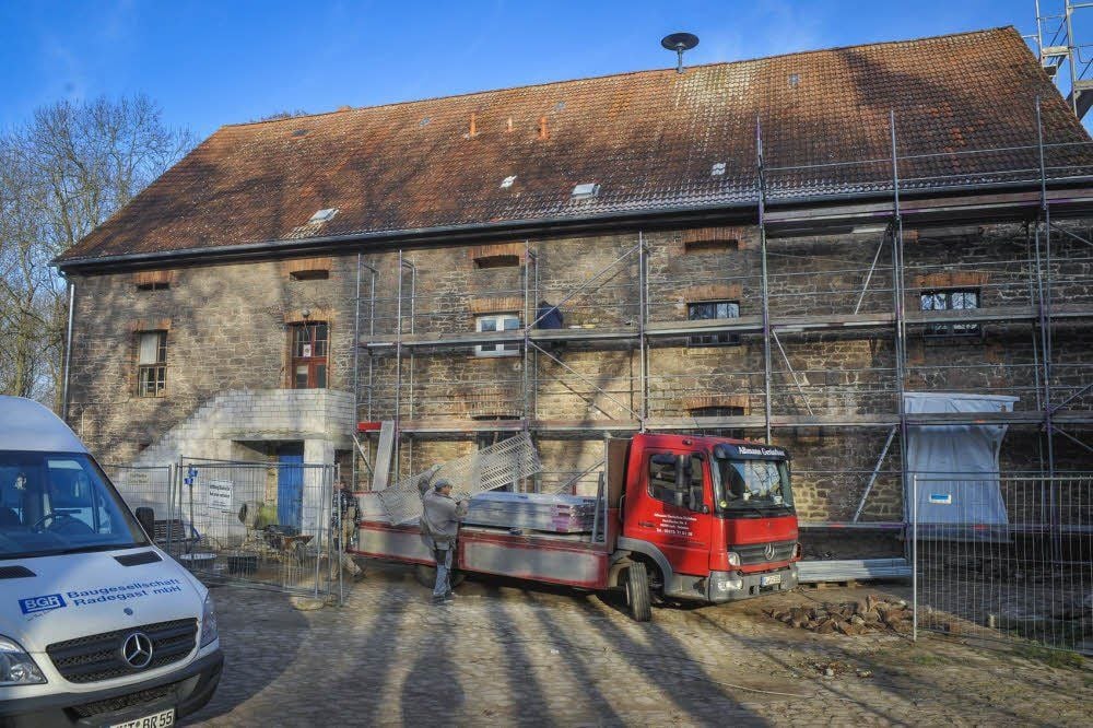 Die alte Brennerei in Cösitz wird zu einem Gemeinschaftshaus umgebaut.
