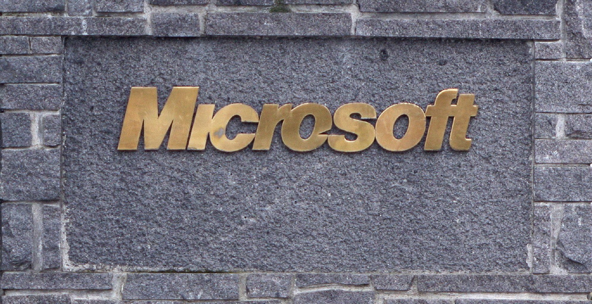 Das Logo von Microsoft am Firmensitz in Redmond, Washington.