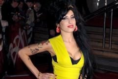 Die britische Soulsängerin Amy Winehouse posiert vor der Verleihung der Brit Awards in London vor den Fotografen. (Foto: dpa)